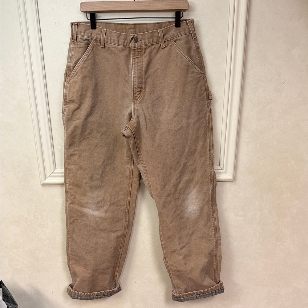 Vintage Carhartt Made in the USA Flannel Lined Dungaree Pants